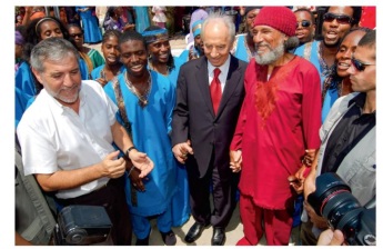 President Shimon Peres with Ben-Ami Carter Ben-Israel